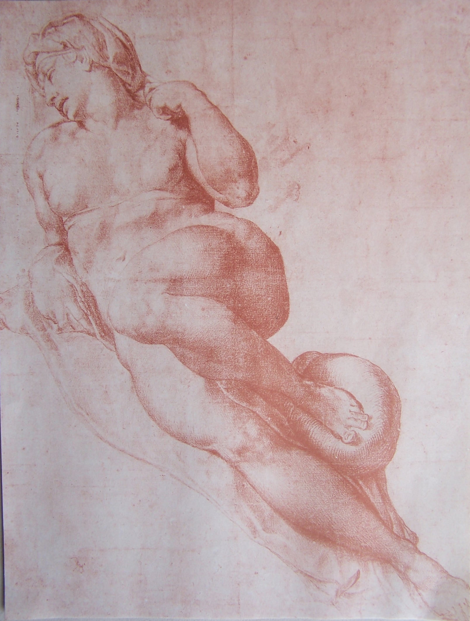 Study of a Nude 1 Michelangelo Buonarroti (Italian, Caprese 1475–1564 Rome)